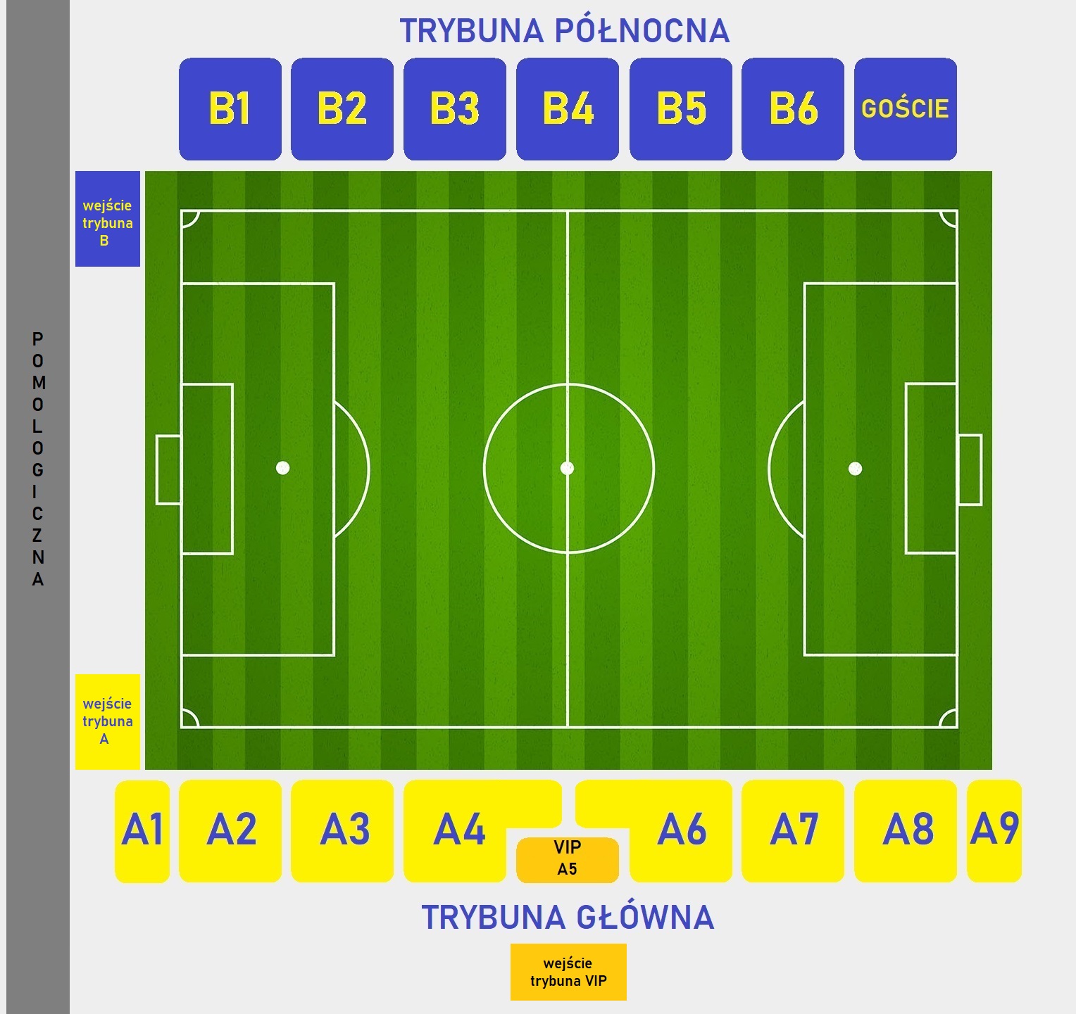 Unia Stadium Layout